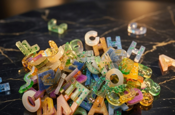 Handcrafted Resin Alphabet Letter Décor