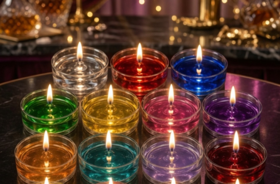 Premium Transparent Gel Tealight Candles