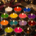Premium Transparent Gel T-Light Candles