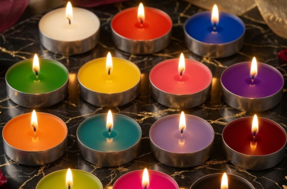 Premium Transparent Gel T-Light Candles