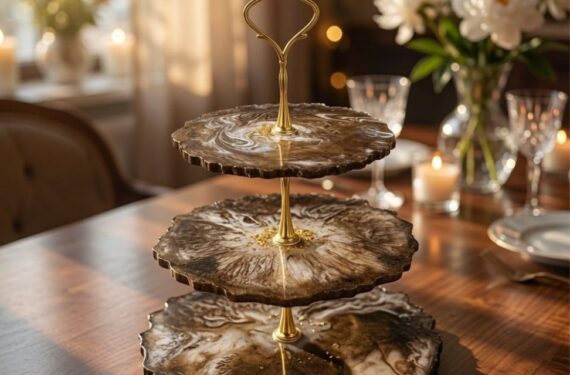 Resin 2 Tier Stand
